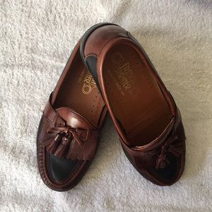 Men’s Leather Loafers Size 8W Black & Brown